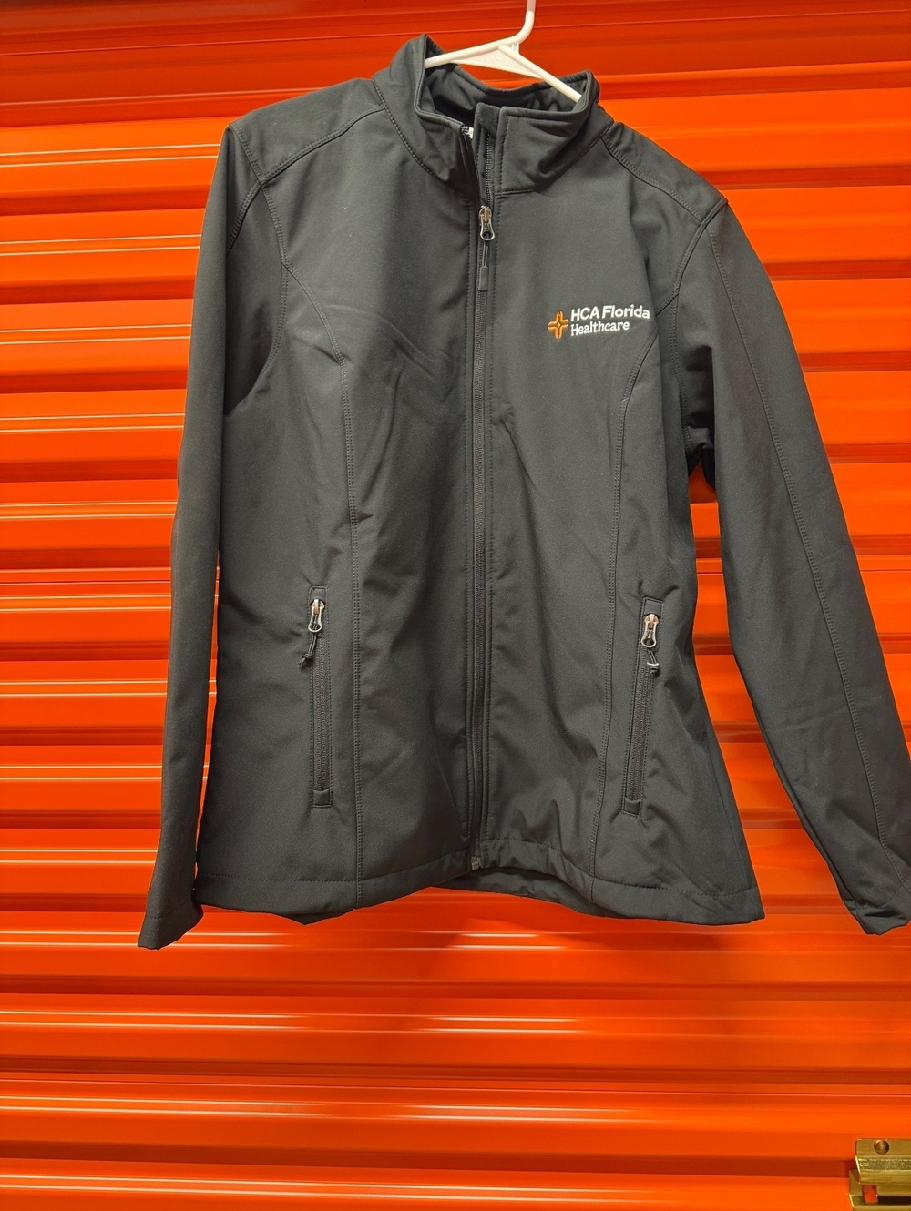 Port Authority Women's XL Black Softshell Jacket HCA Florida Healthcare Logo